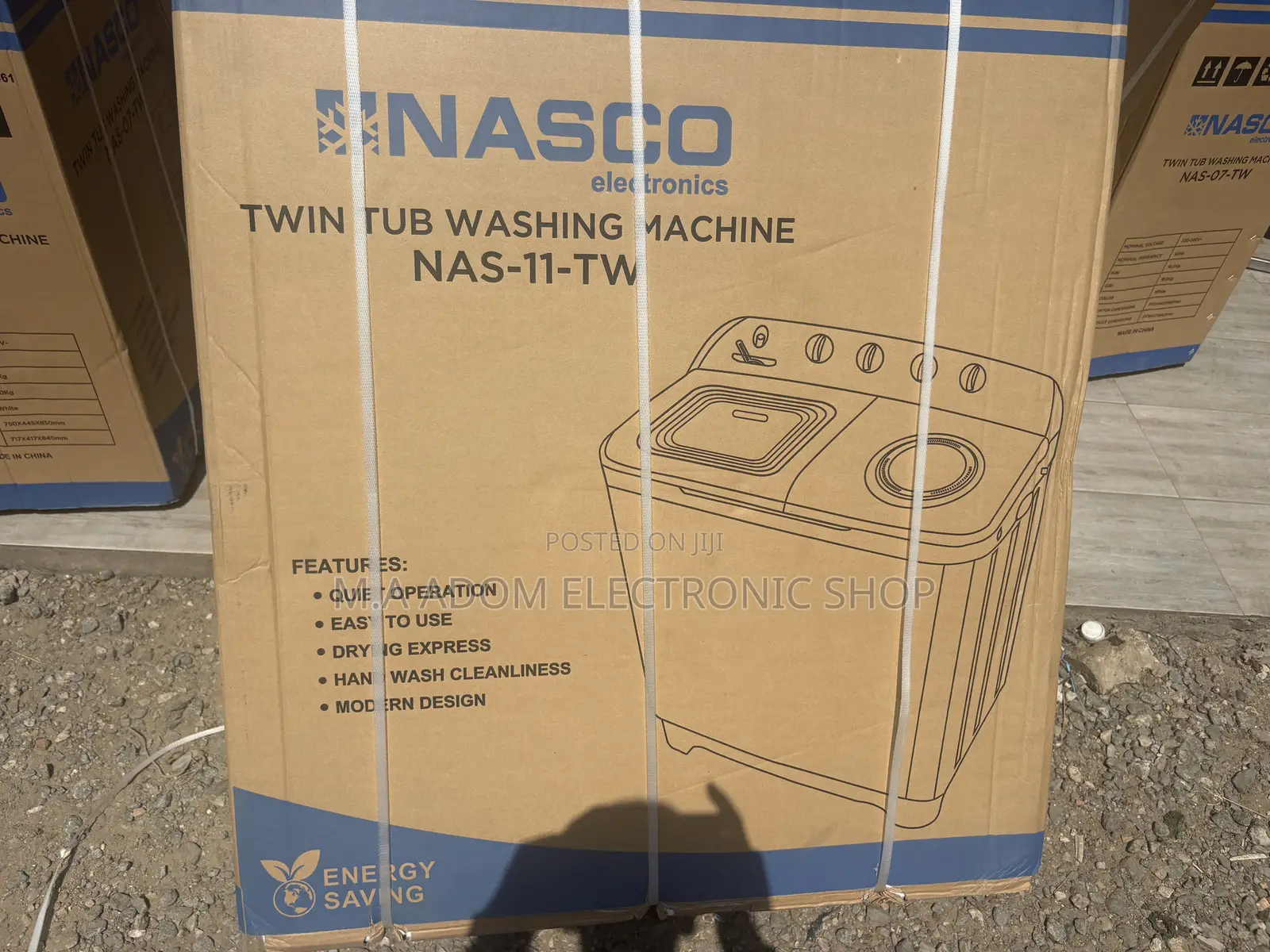 Nasco 11kg Cloth Washer Semi Automatic Operation