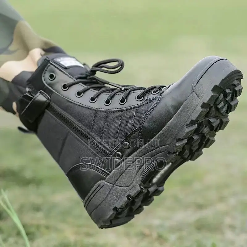 Combat Black Tactical Boots