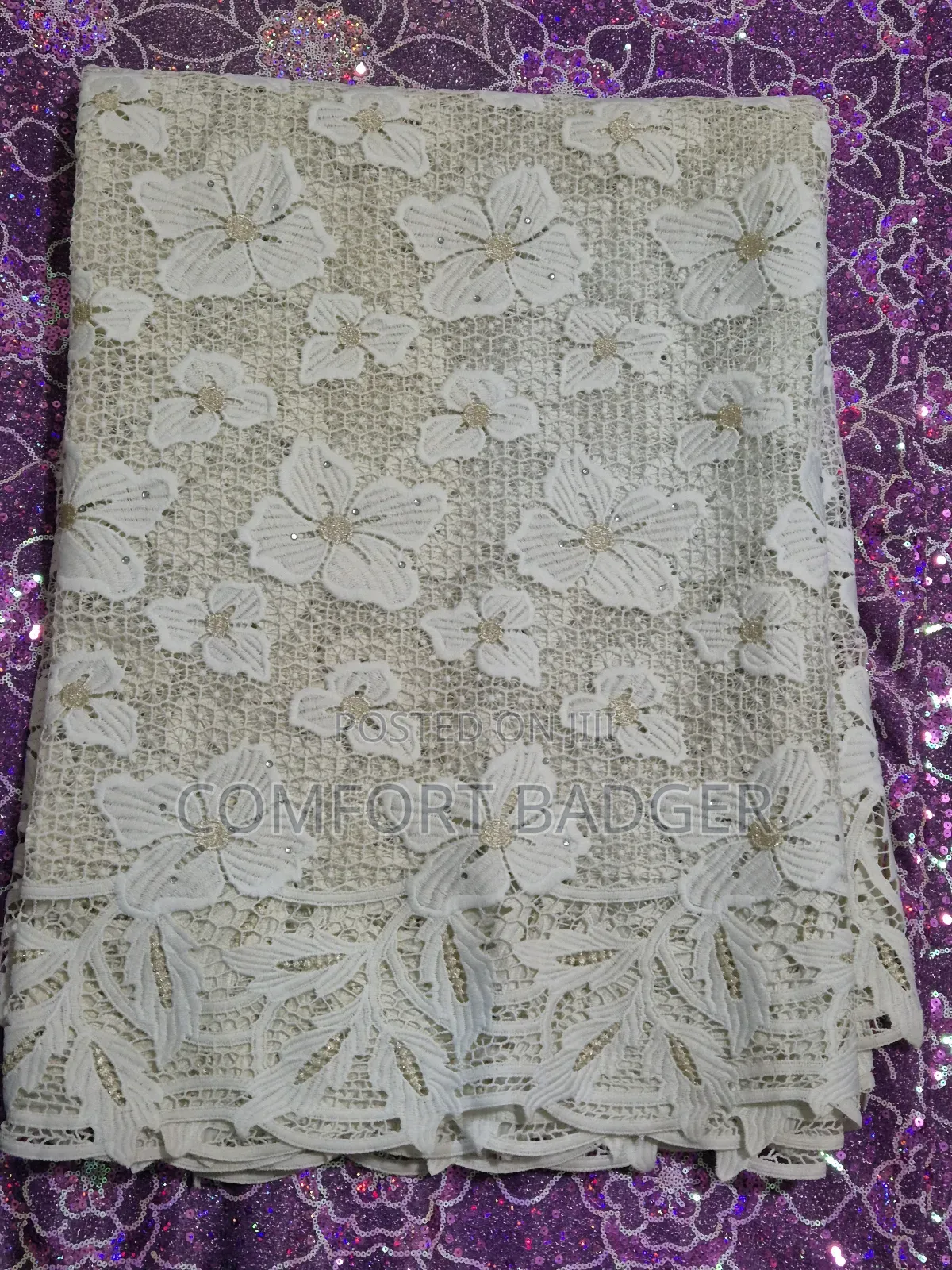 Floral Cord Lace With Beautiful Edges