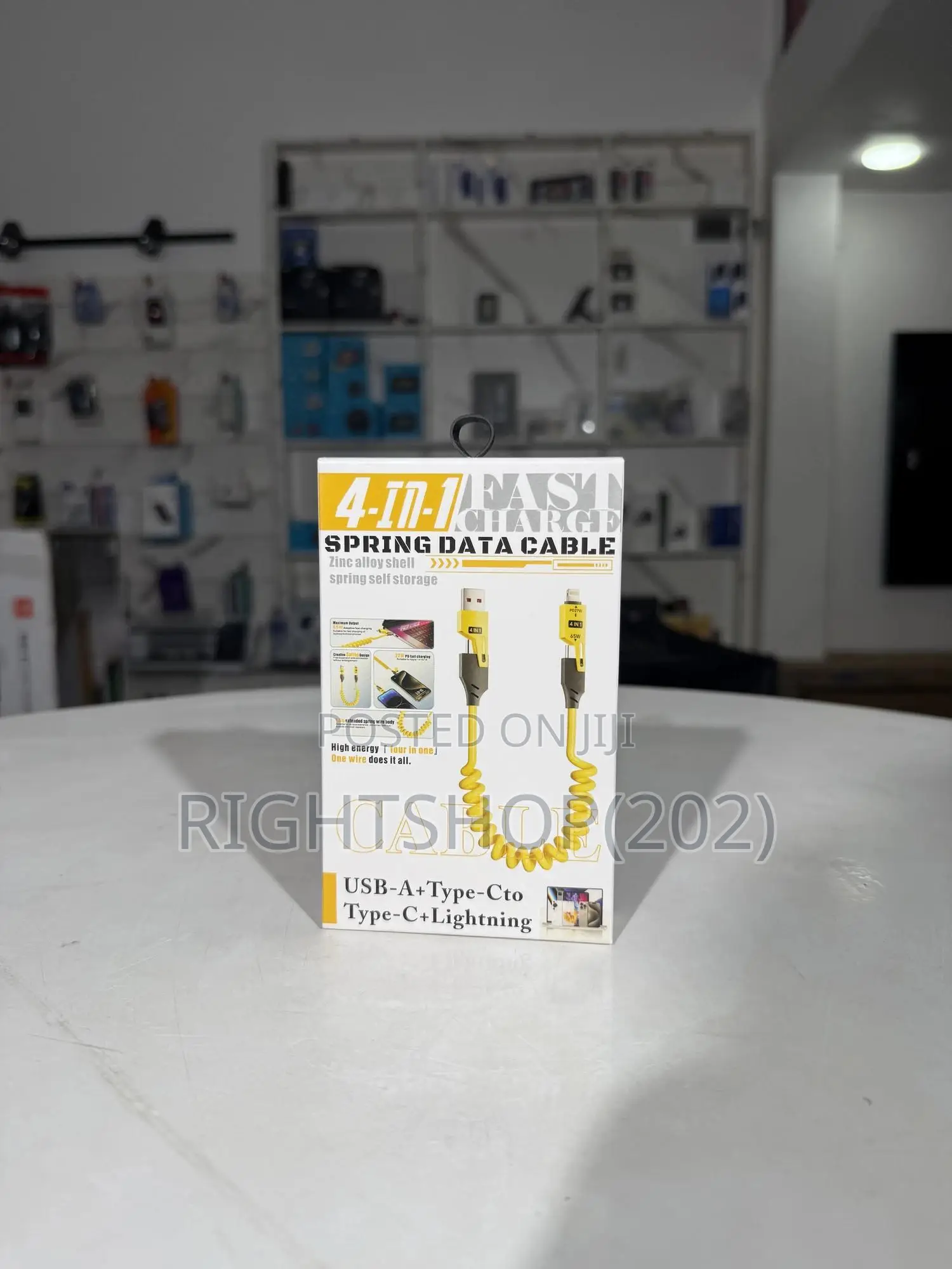4 in 1 Fast Spring Data Cable