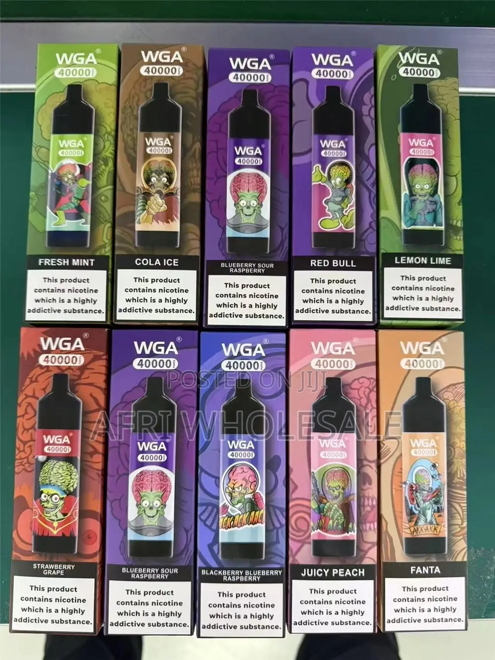 Wga Extremely Long Lasting Smooth Hit Shisha Pen Disposable Vape Puffs