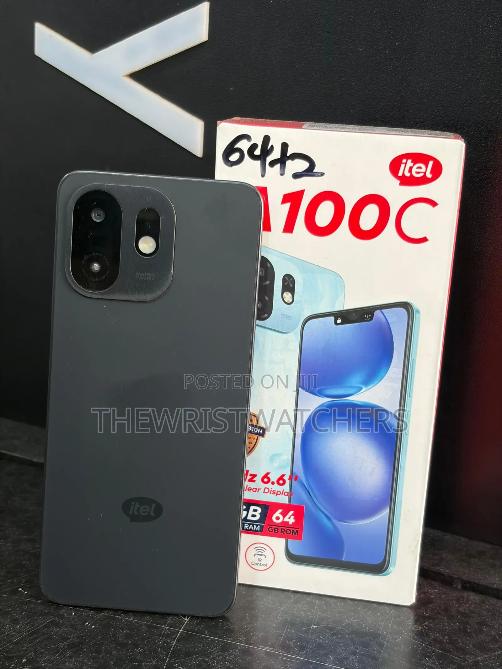 New Itel A100C 64 GB Black
