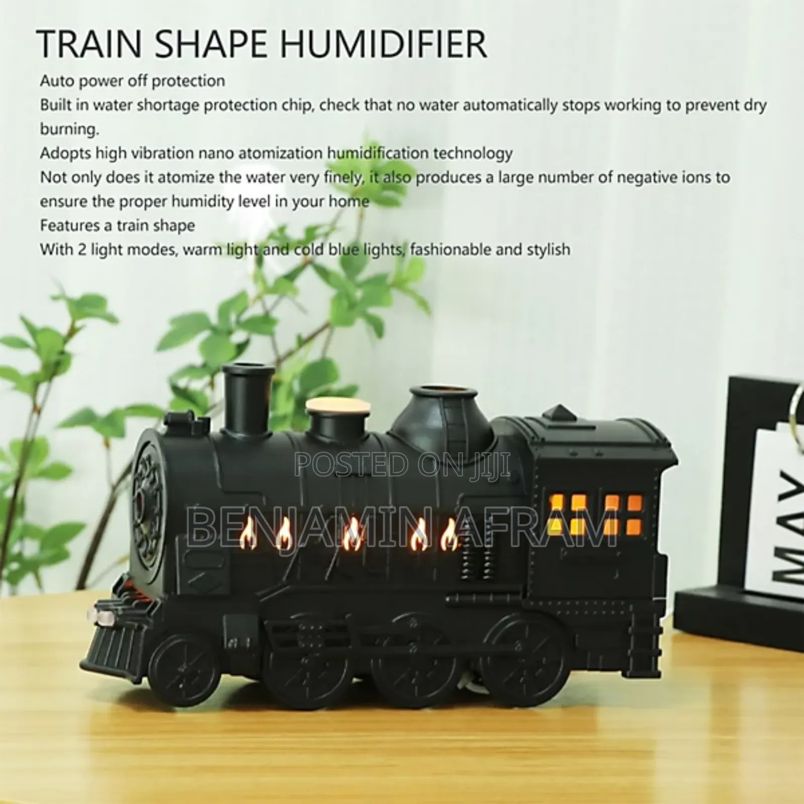 Decorative Desk Train Humidifier