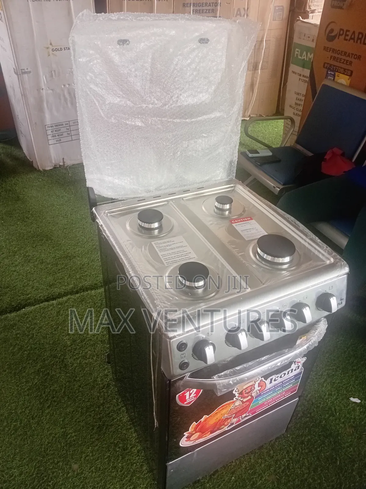 Icona 4 Burner Icona Gas Cooker With Oven – Strong