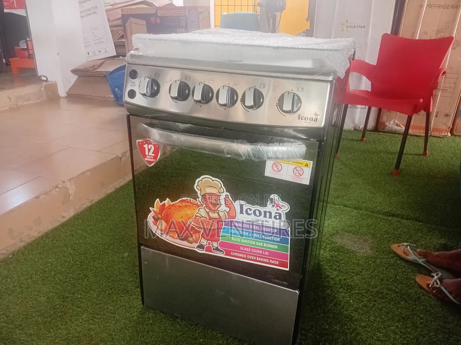Icona 4 Burner Icona Gas Cooker – Hurry Come 