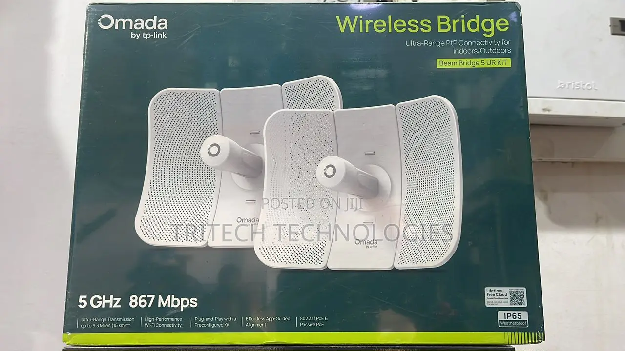 Omada Beam Bridge 5 Ur Kit 5ghz 867mbps Ultra-Range Indoor/Outdoor Wb