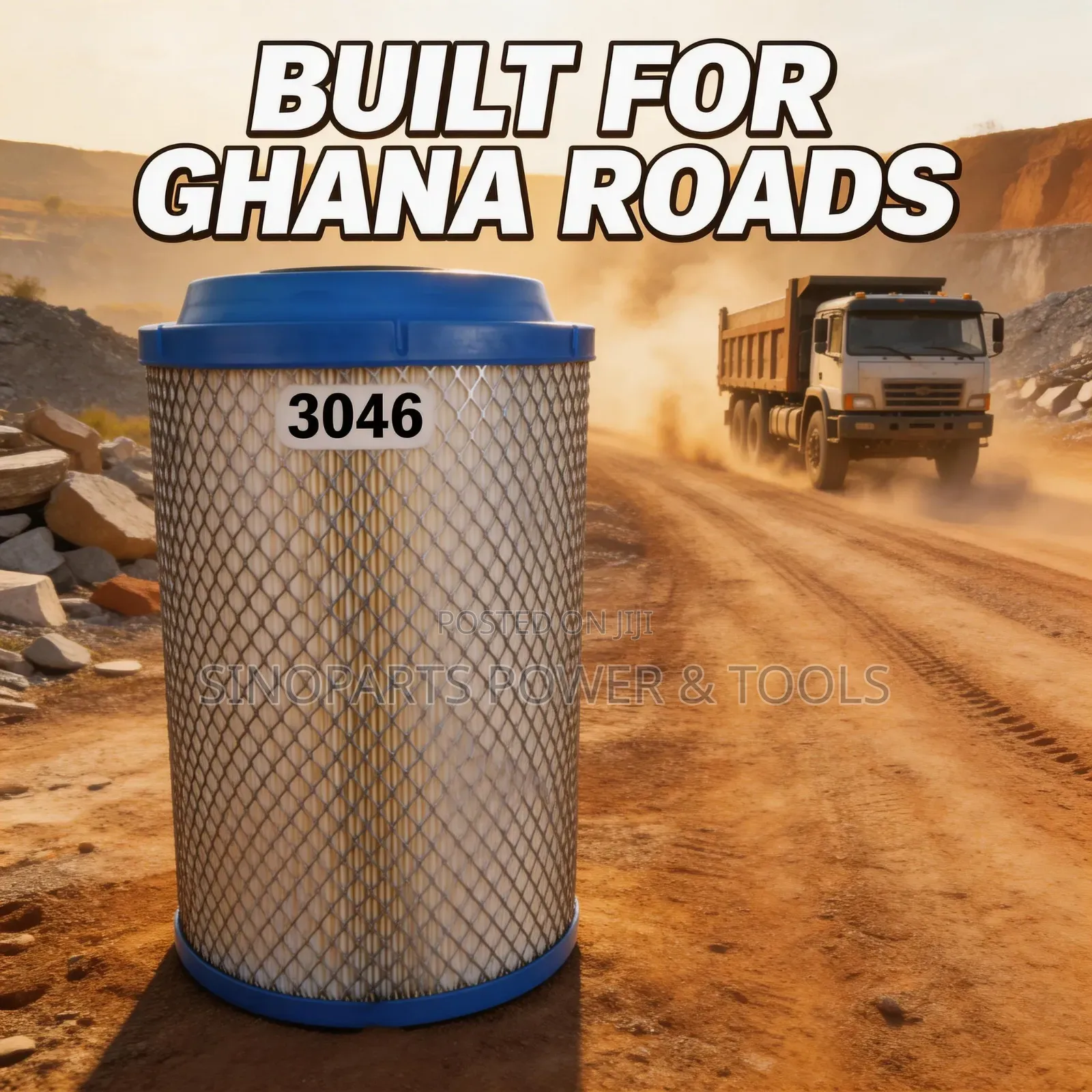 Howo Shacman Truck Air Filter 3046 / 2747 – Strong Dust Filter Kumasi