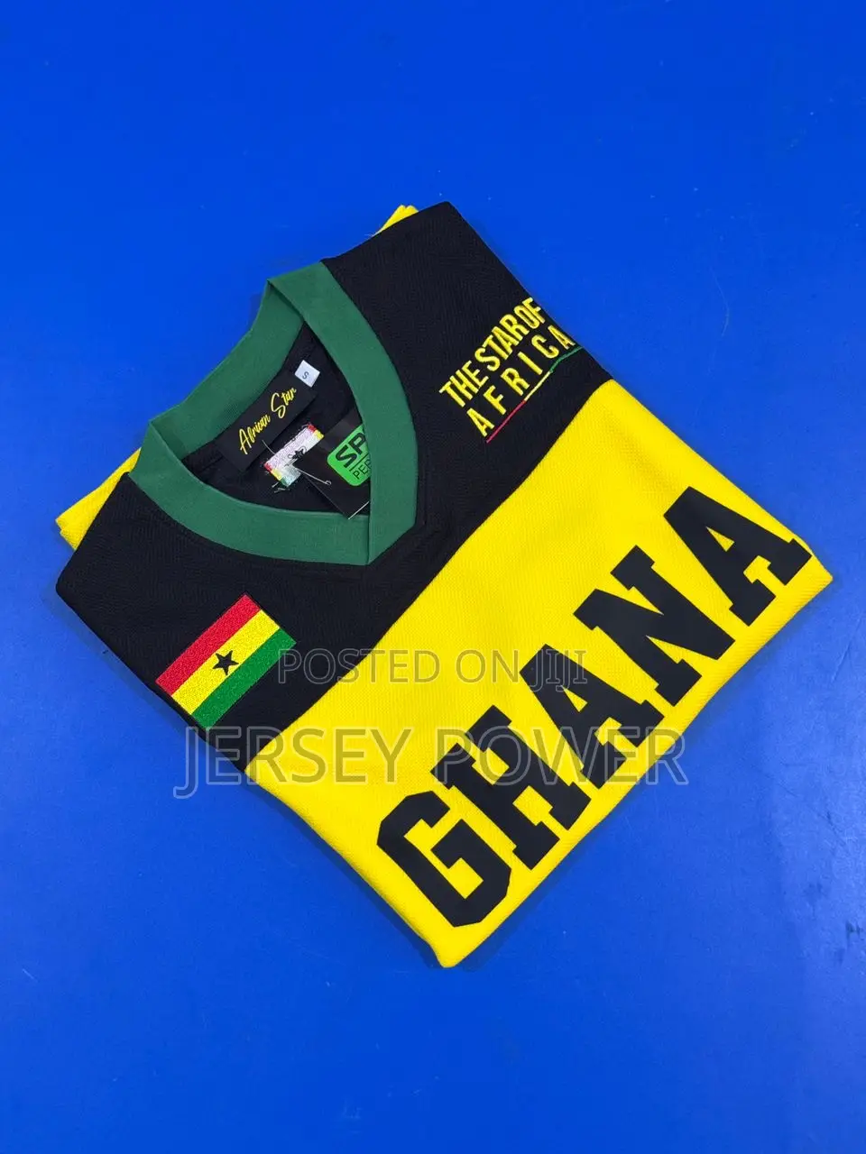 Ghana Black and Yellow Jersey