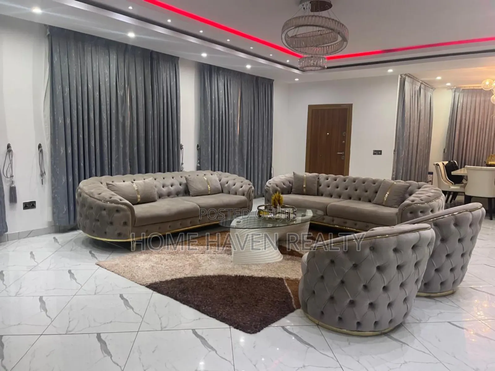 Furnished 4bdrm House in East Airport, Tseaddo for rent