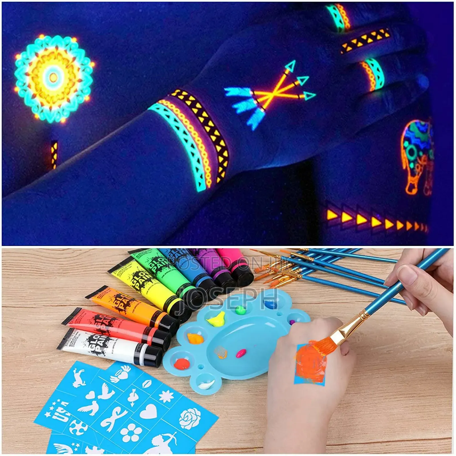 Uv Glow in Dark Multipurpose Paints