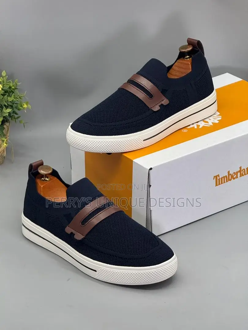 Urbanflex Elite Slip-on Loafers - Navy Blue (White Sole)