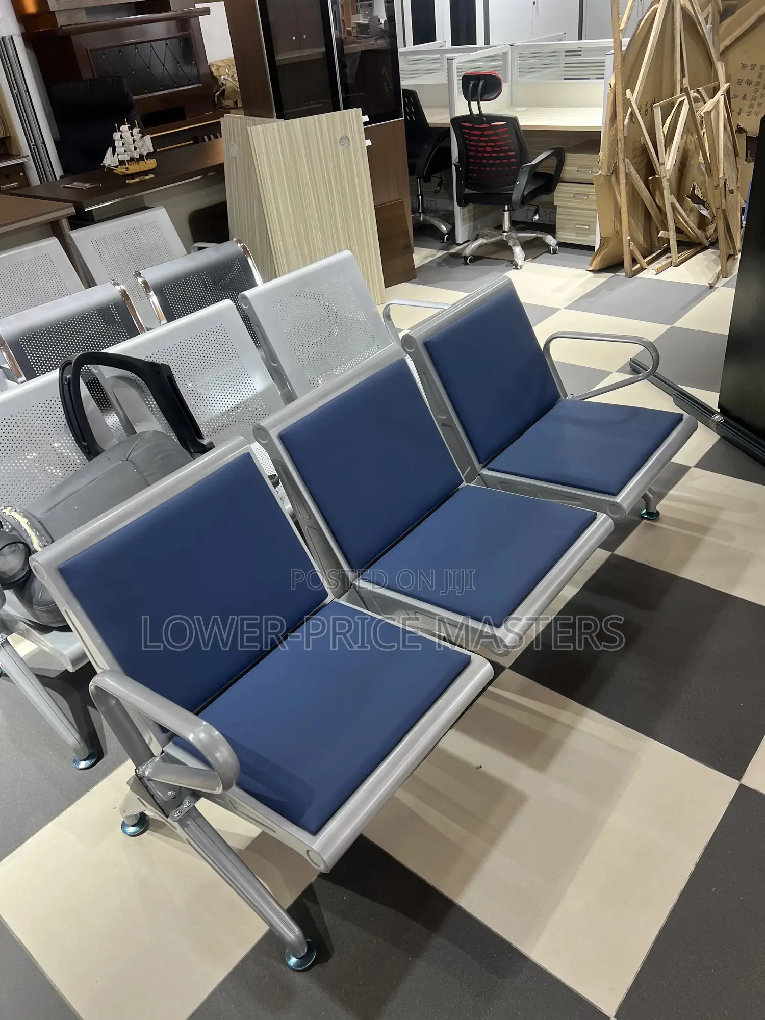 Leather 3 in 1 Waiting Chair