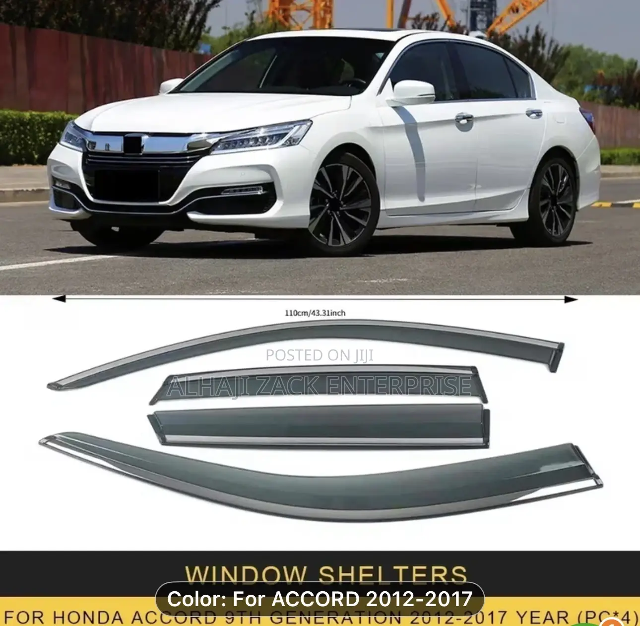 Honda Accord 2013-2017 Door Sun Shade