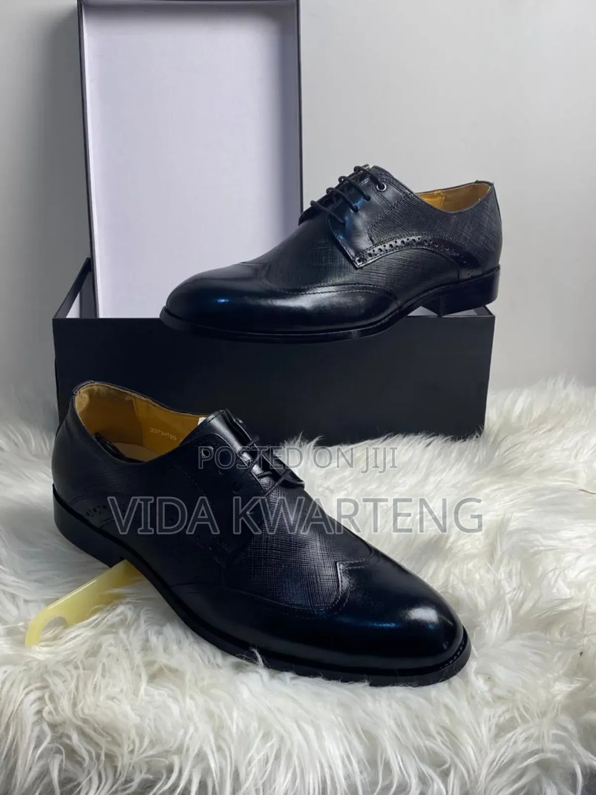 Richwanaz Black Lace Up Shoe Available