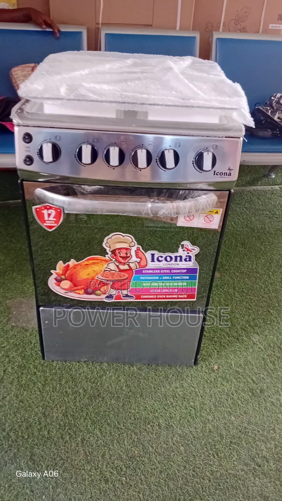 Family Size Icona London 4 Burner Gas Cooker