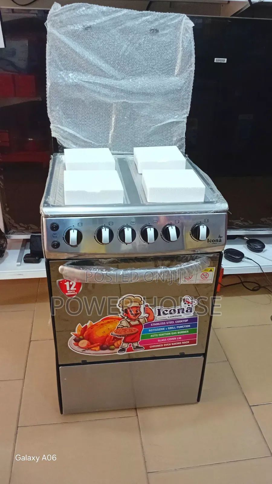 Smooth Cooking Icona London 4 Burner Gas Auto Service Cooker