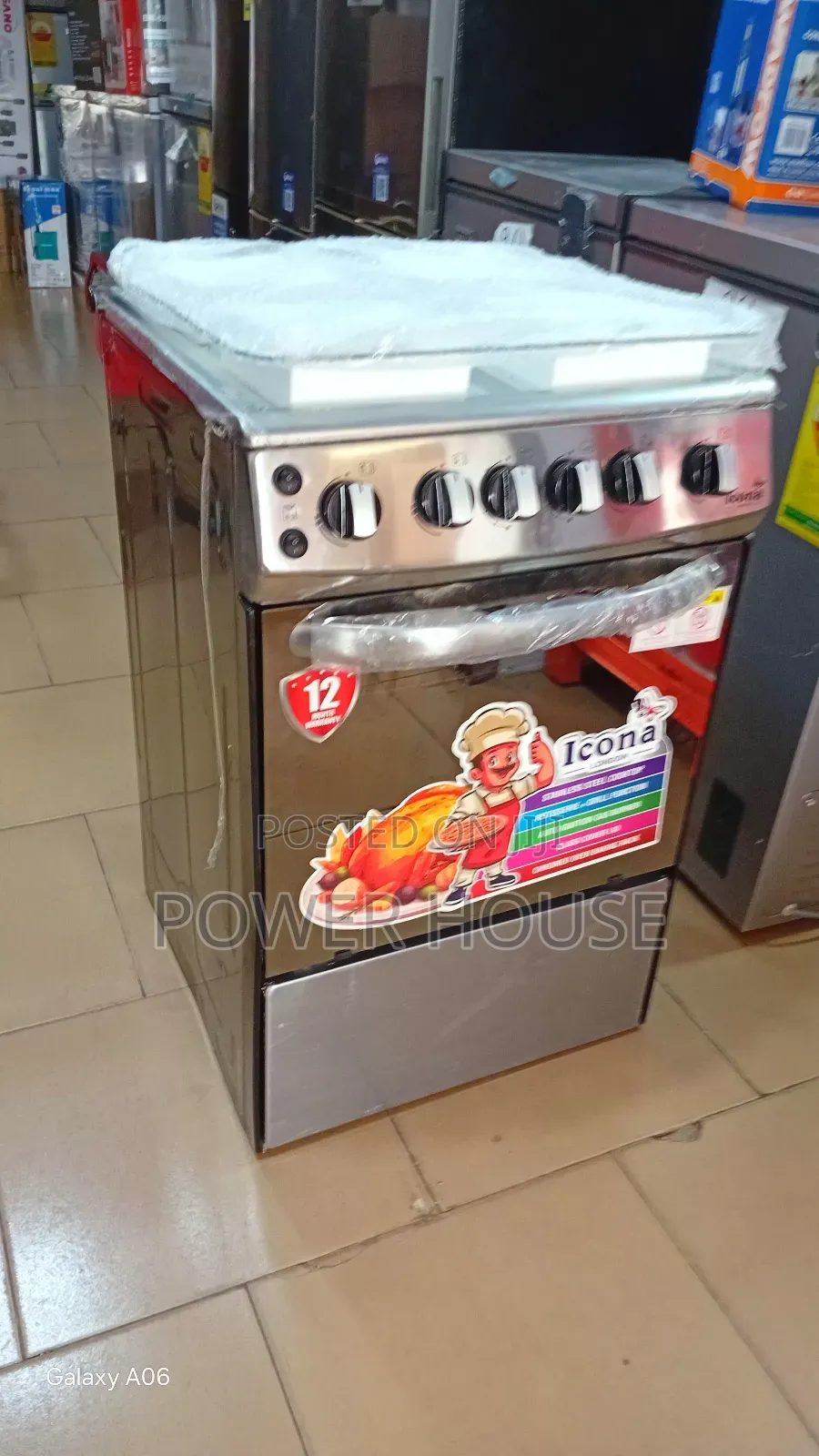 Quality Assured Icona London 4 Burner Gas Cooker