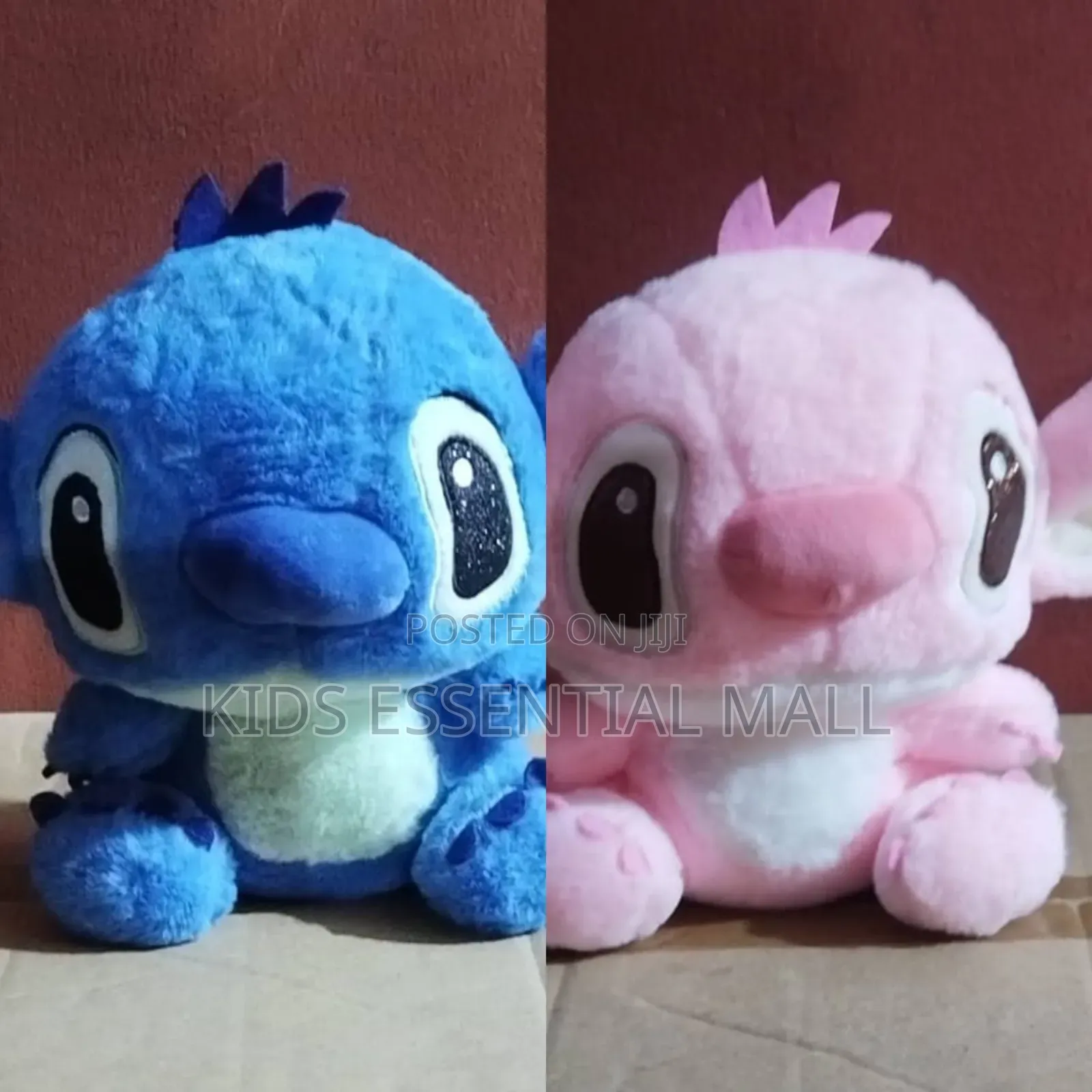Blue and Pink Stitch Cartoon Teddy Bear for Kids