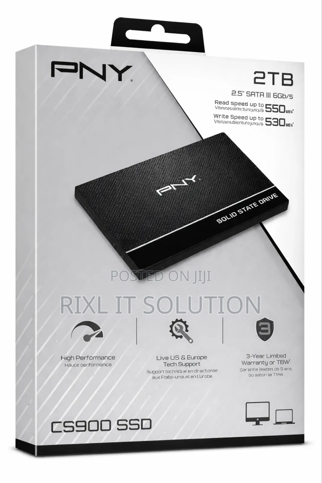 Brand New Pny 2tb Sata Ssd – High Speed – Original
