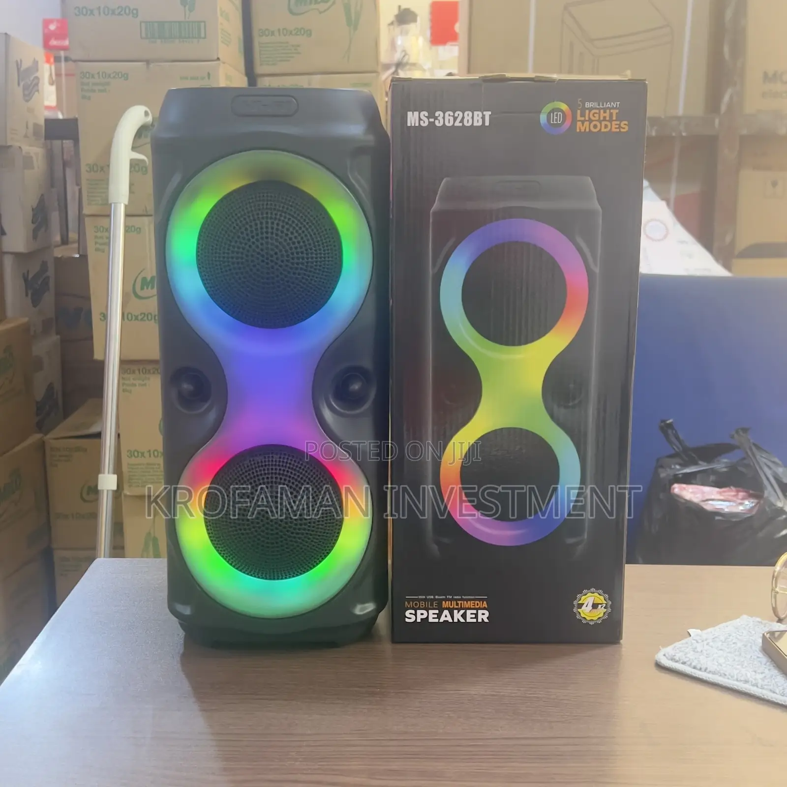 Bluetooth Speaker With Led