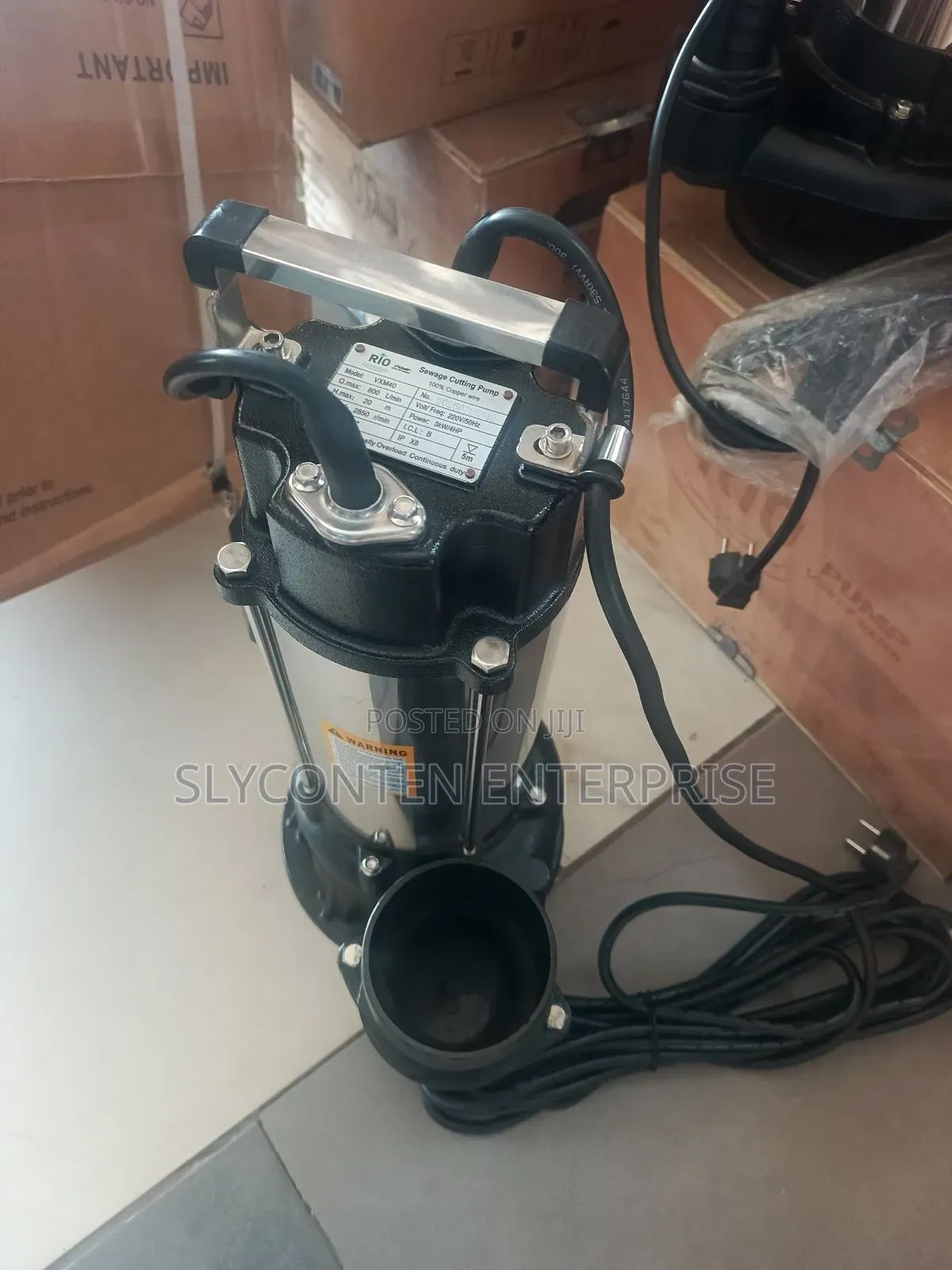 4hp Submersible Pump With 4" Output