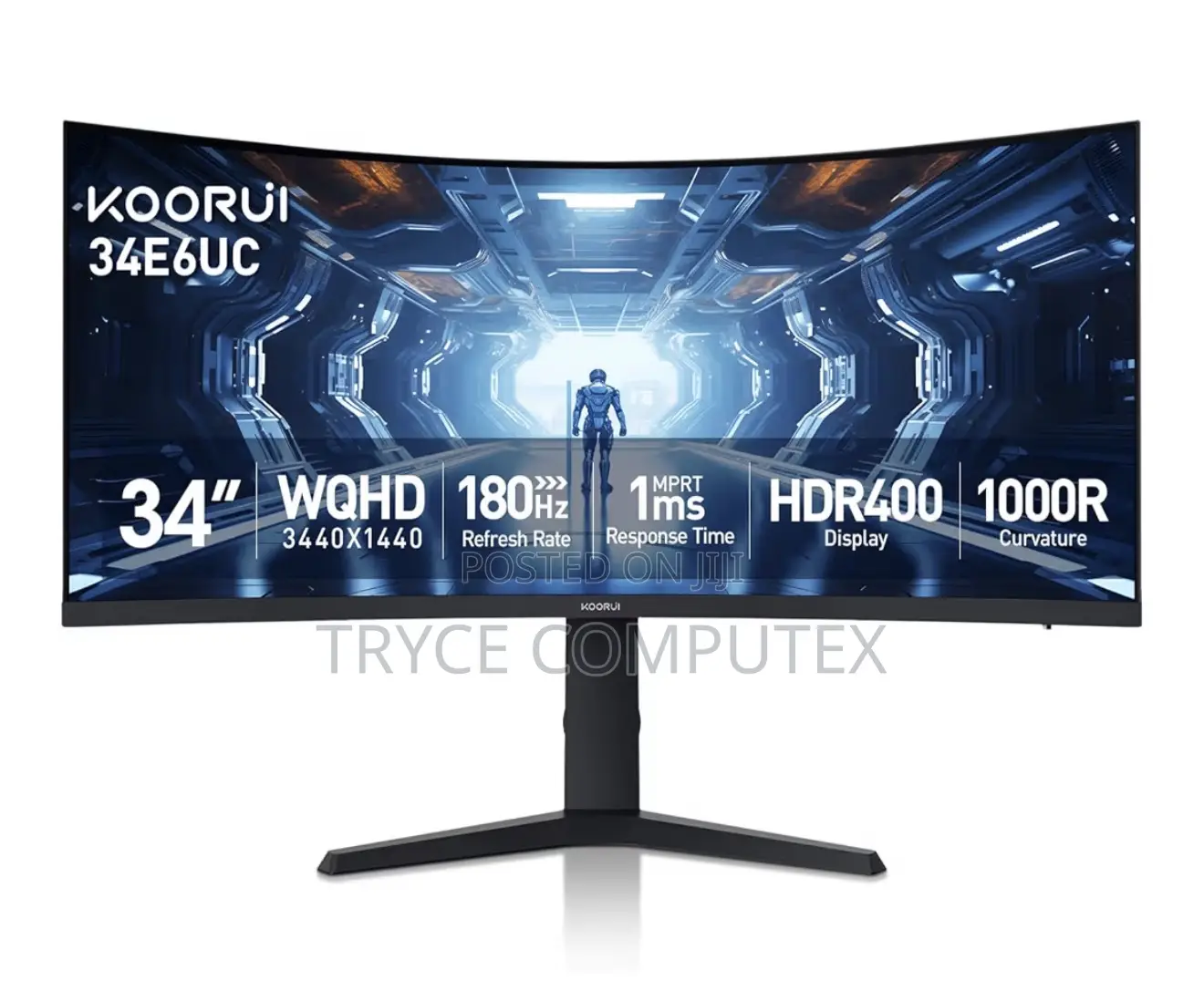 Koorui 34inch 180hz Curved Monitor