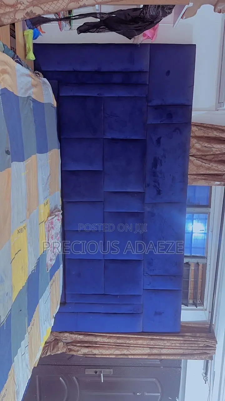 King Size Bed With Orthopedic Mattress,Two Side Drawers and Ottoman