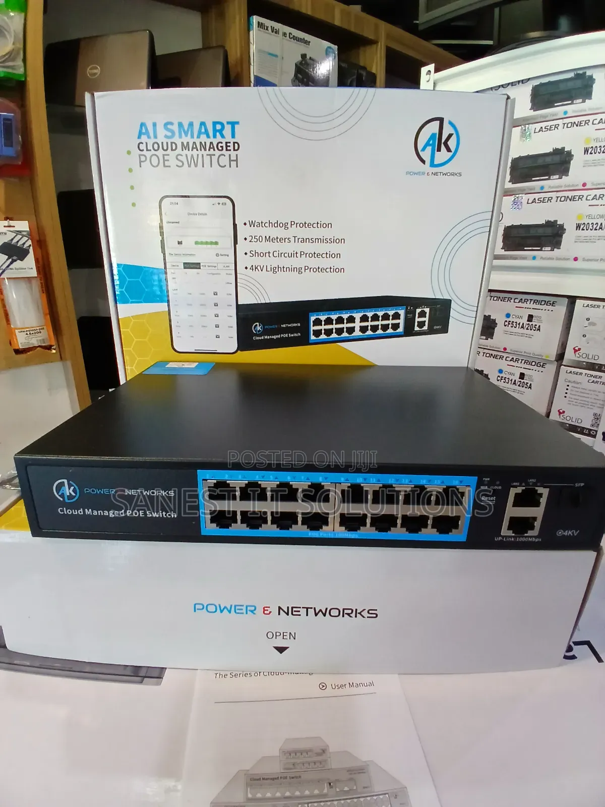 16 Port Smart Poe Switch Ak