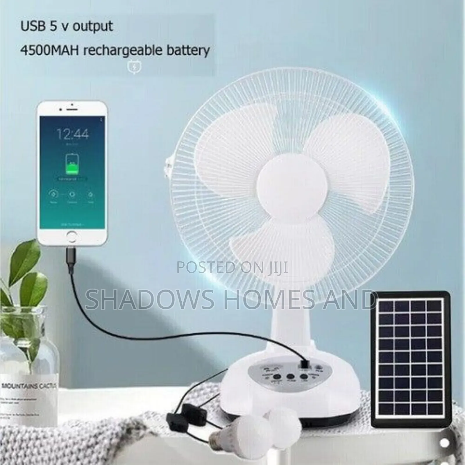 Rechargeable /Solar Fan