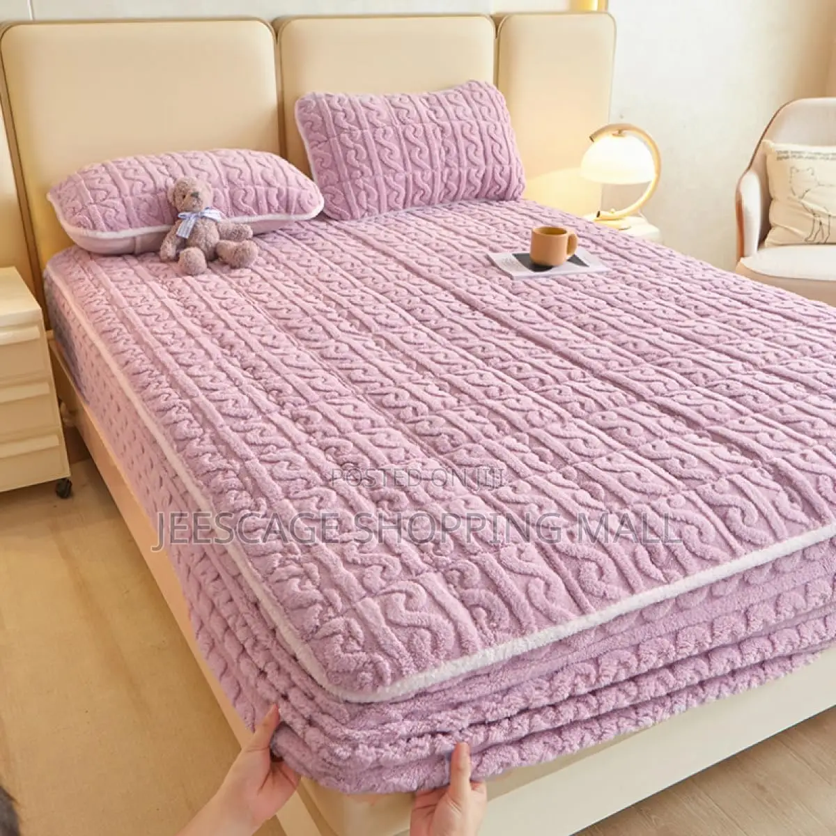 Warm Velvet Mattress Protector Thickened Cotton Mattress Cover