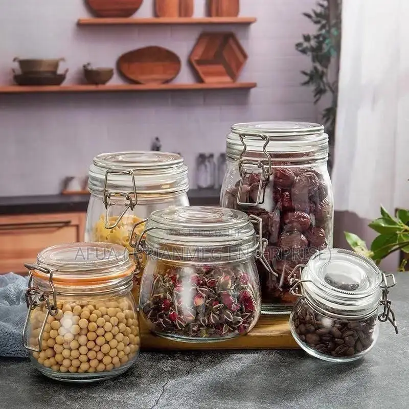 Glass With Leakproof Spices Containers