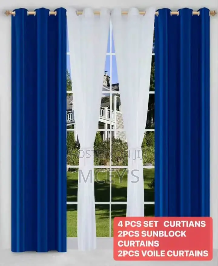 4 PCS Sunblock Curtains
