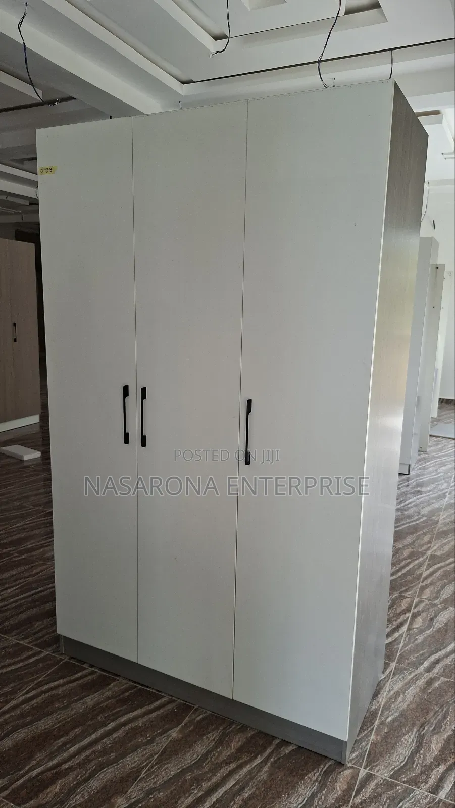 Glossy Double Wardrobe 120x55x200cm