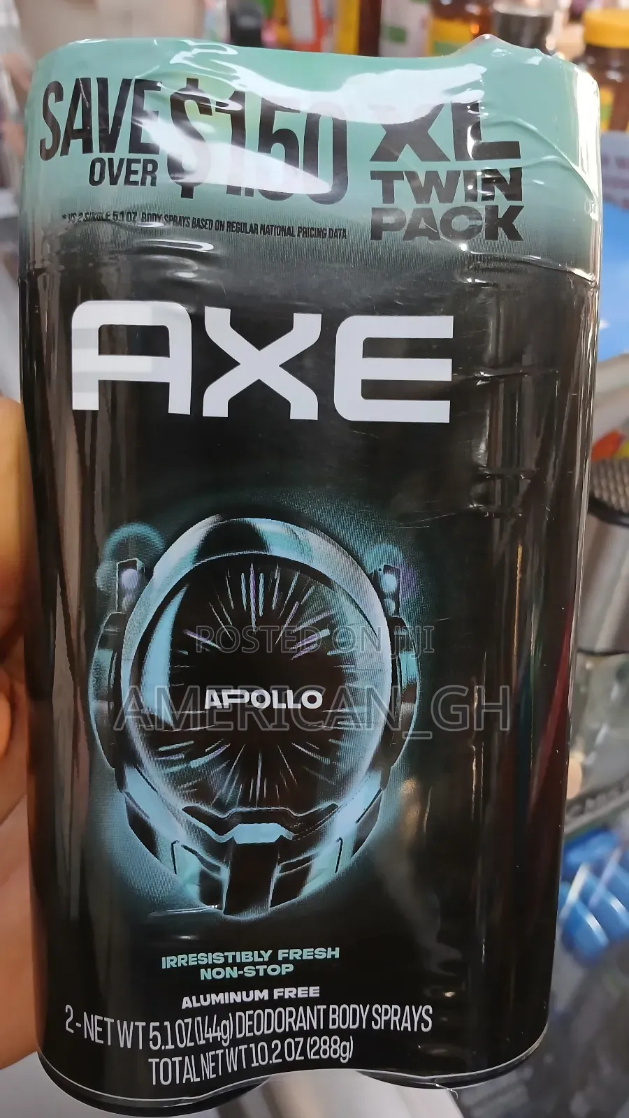 Axe Apollo and Dark Temptation Deo Body Spray, 144g