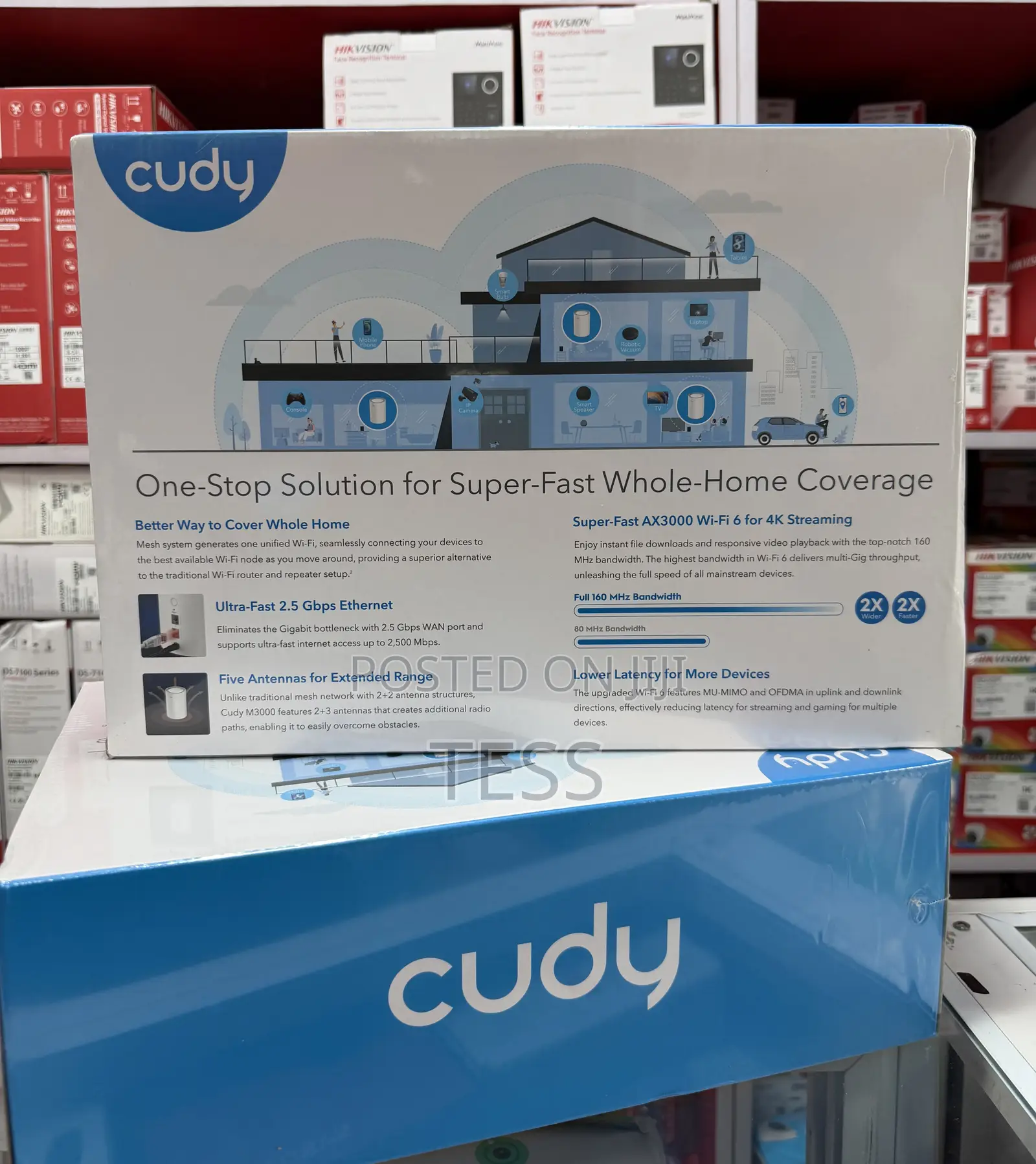 Cudy Ax3000 M3000 Wi-Fi 6 2.5g Mesh System 3 in 1 Pack