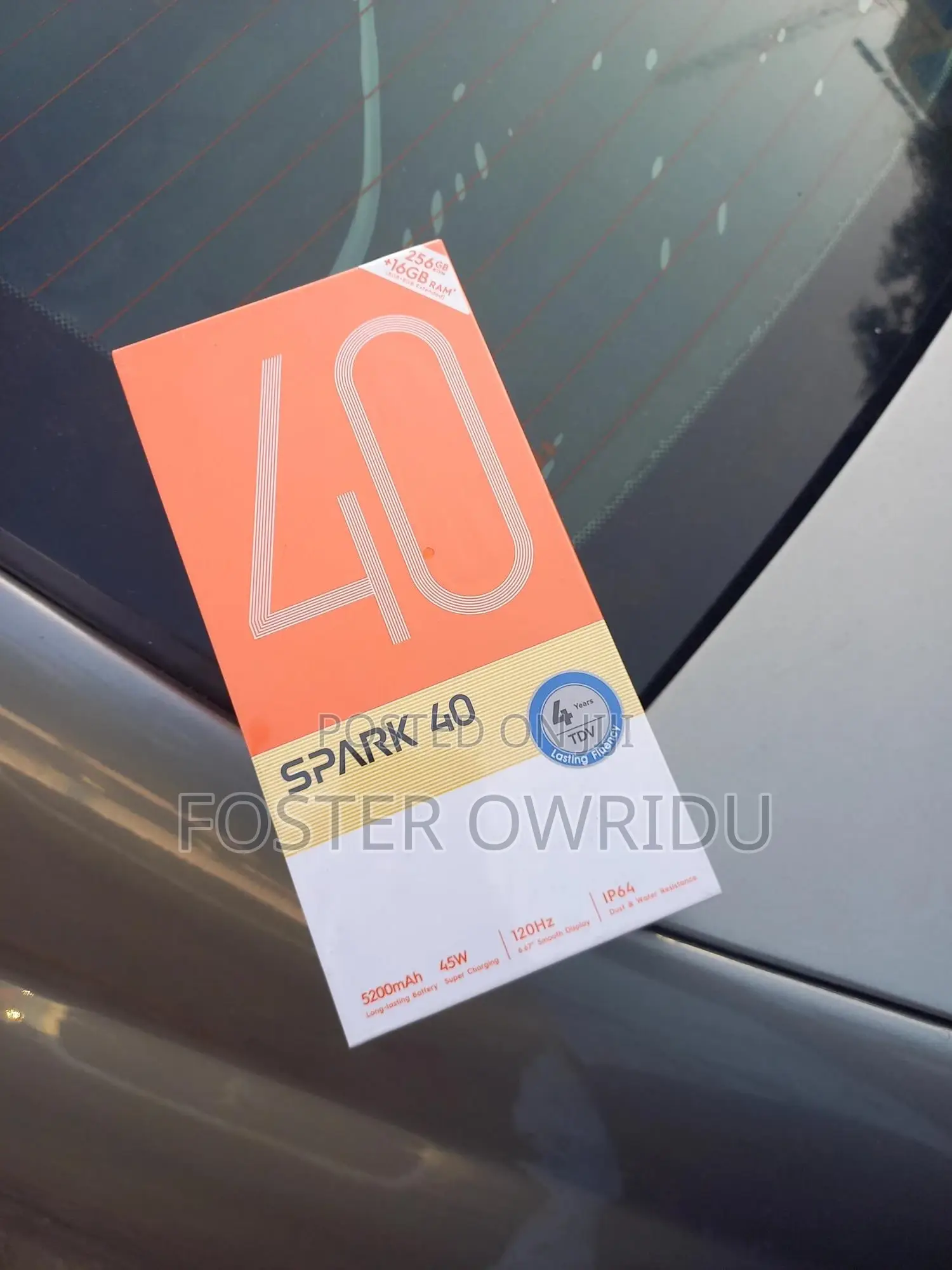 New Tecno Spark 40 256 GB Gray