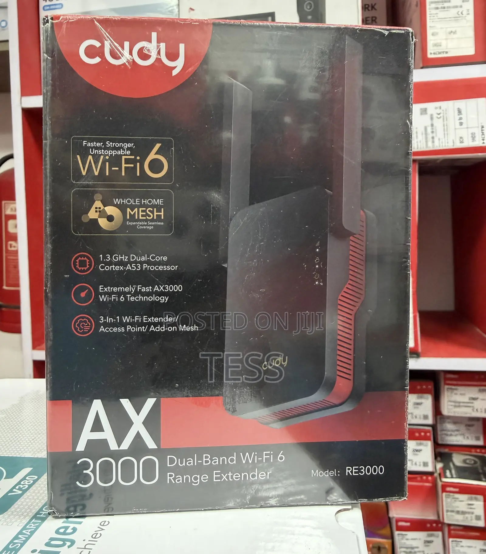 Cudy Wifi Extender Wi-Fi 6 Ax3000 Dual Band Mu-Mimo