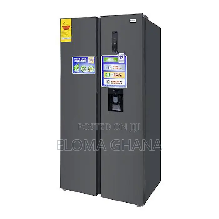 New Nasco 425l Side by Side Refrigerator Nasf2-55sk