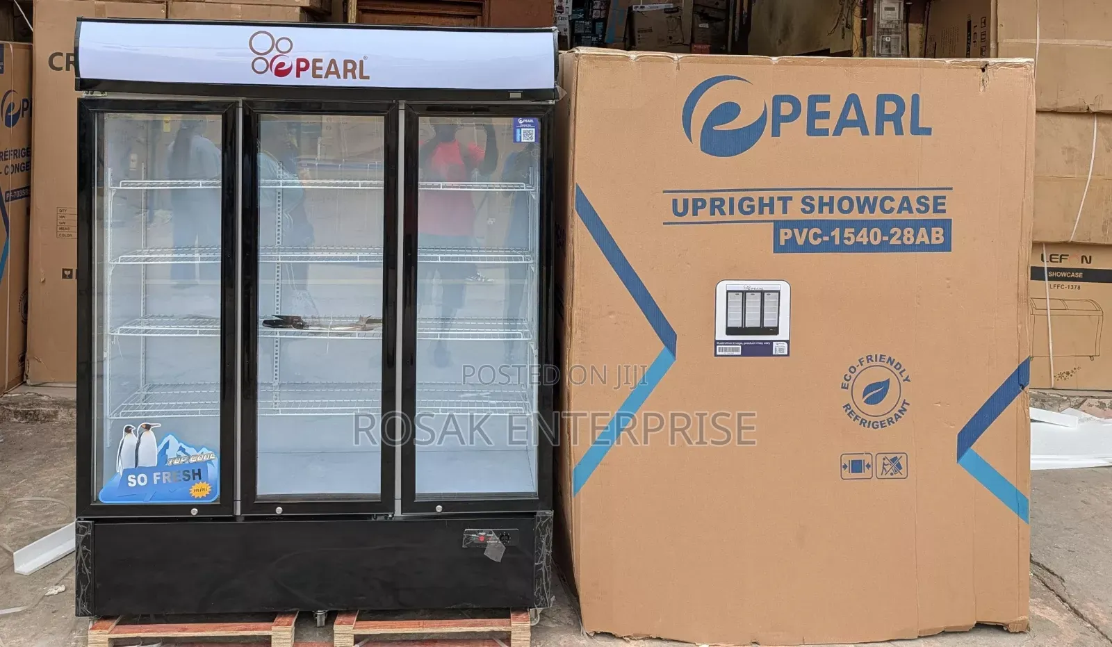 Pearl *1500ltrs* 3doors Display Fridge