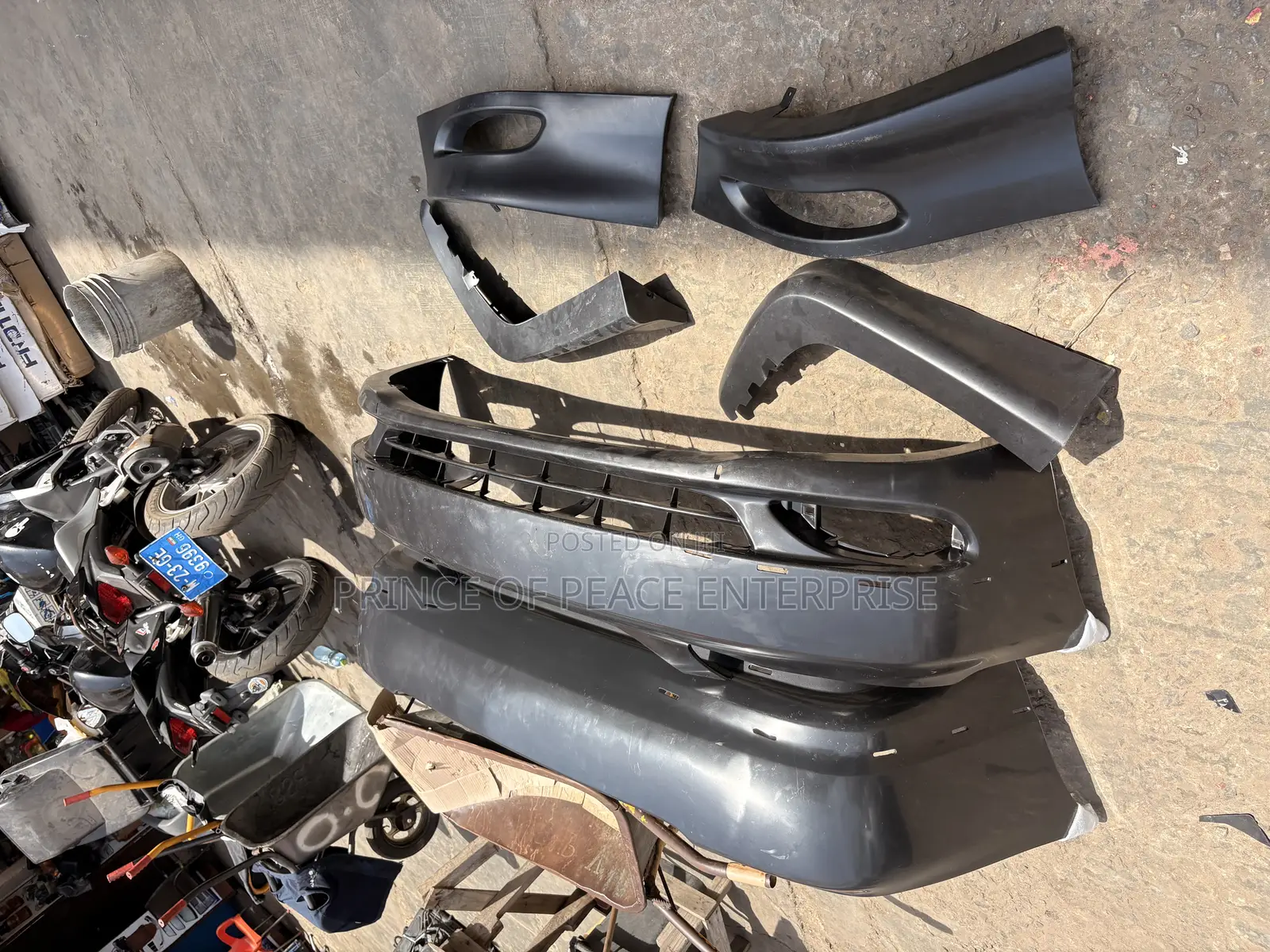 Corolla 2003 2004 2005 Sports Front and Back Bumpers With Spoilers Set