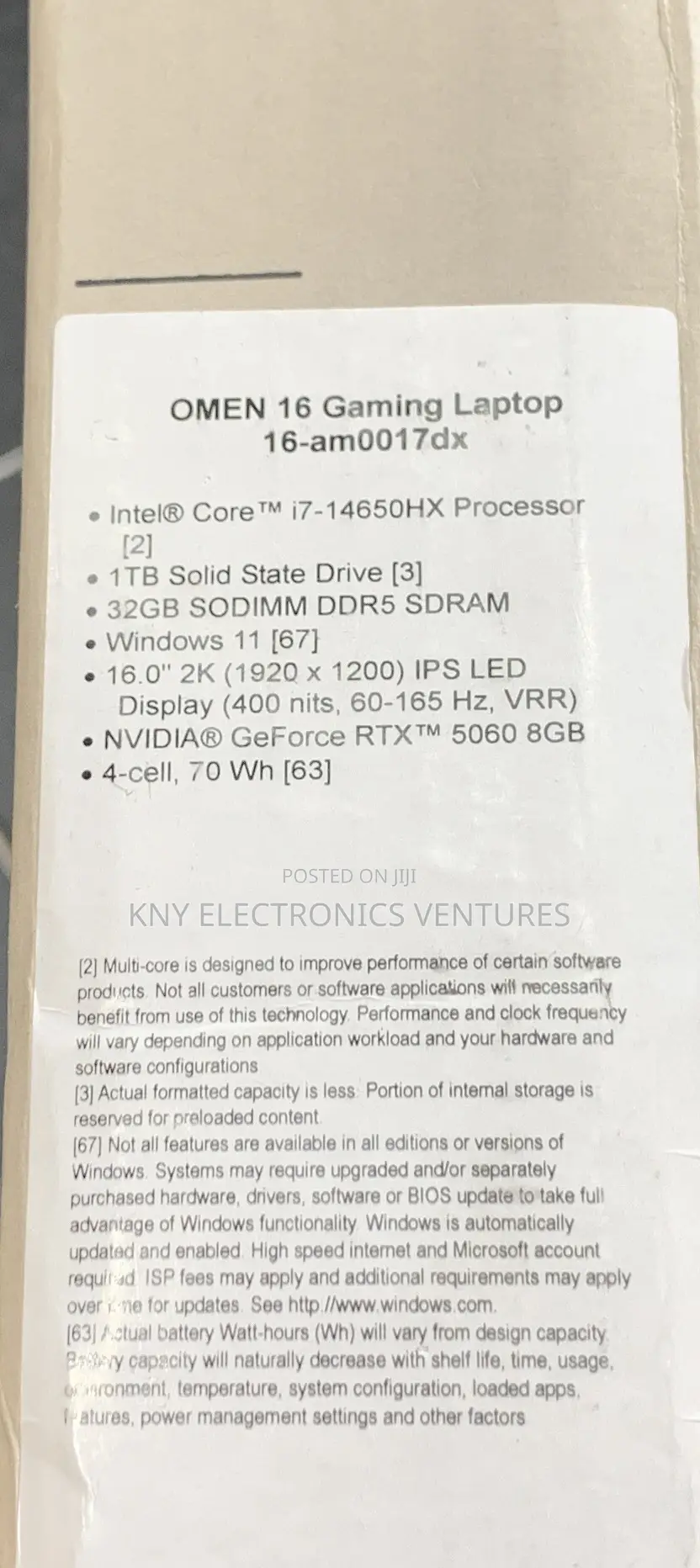 New Laptop HP Omen 16 32GB Intel Core i7 SSD 1T