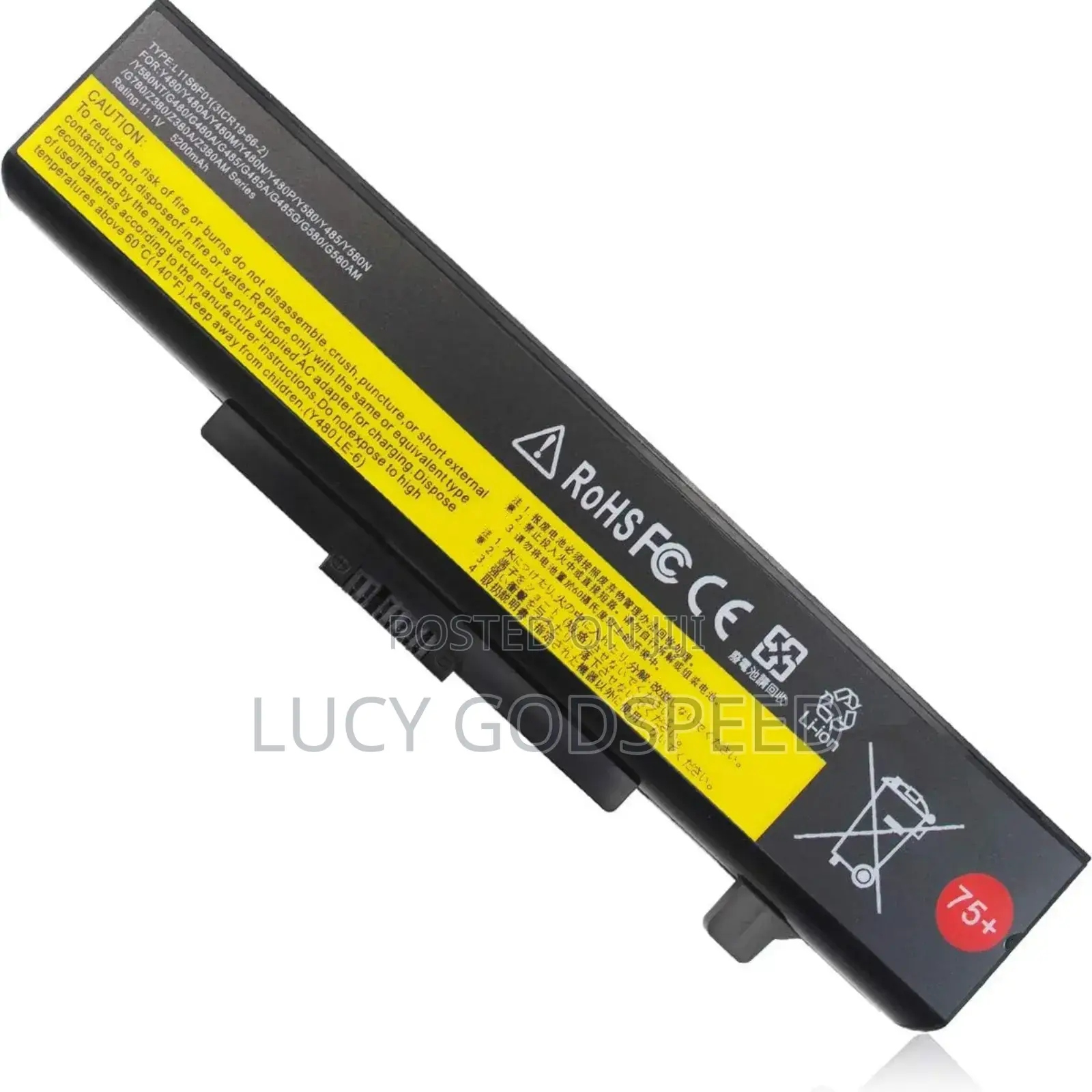 L11s6y01 Laptop Battery for Lenovo Ideapad Y480
