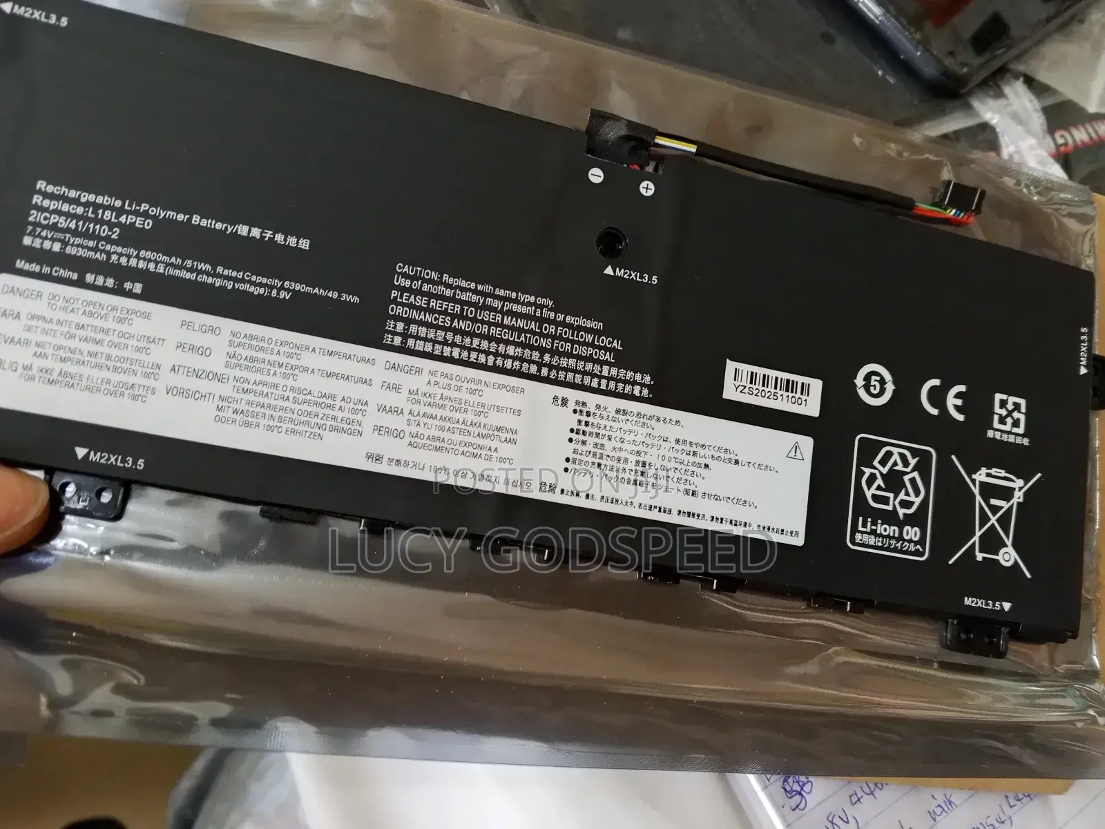 L18lpe0 Battery for Lenovo Yoga C740-14,c740-141mlseries