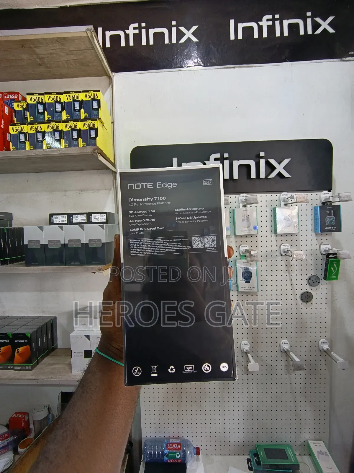 New Infinix Note Edge 256 GB Black