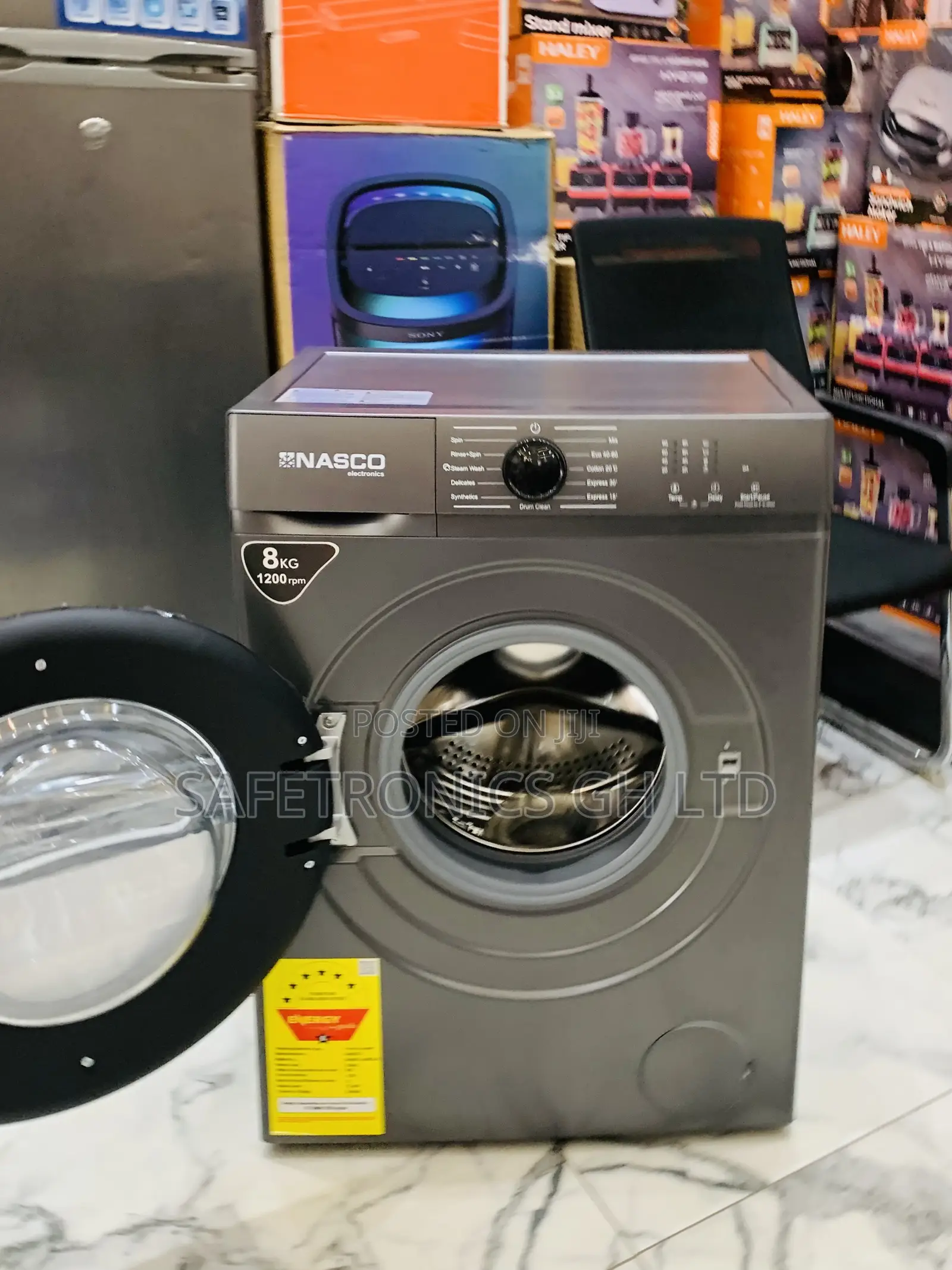 Eco Friendly 8kg Nasco Frontload Full Automatic Washingmachine
