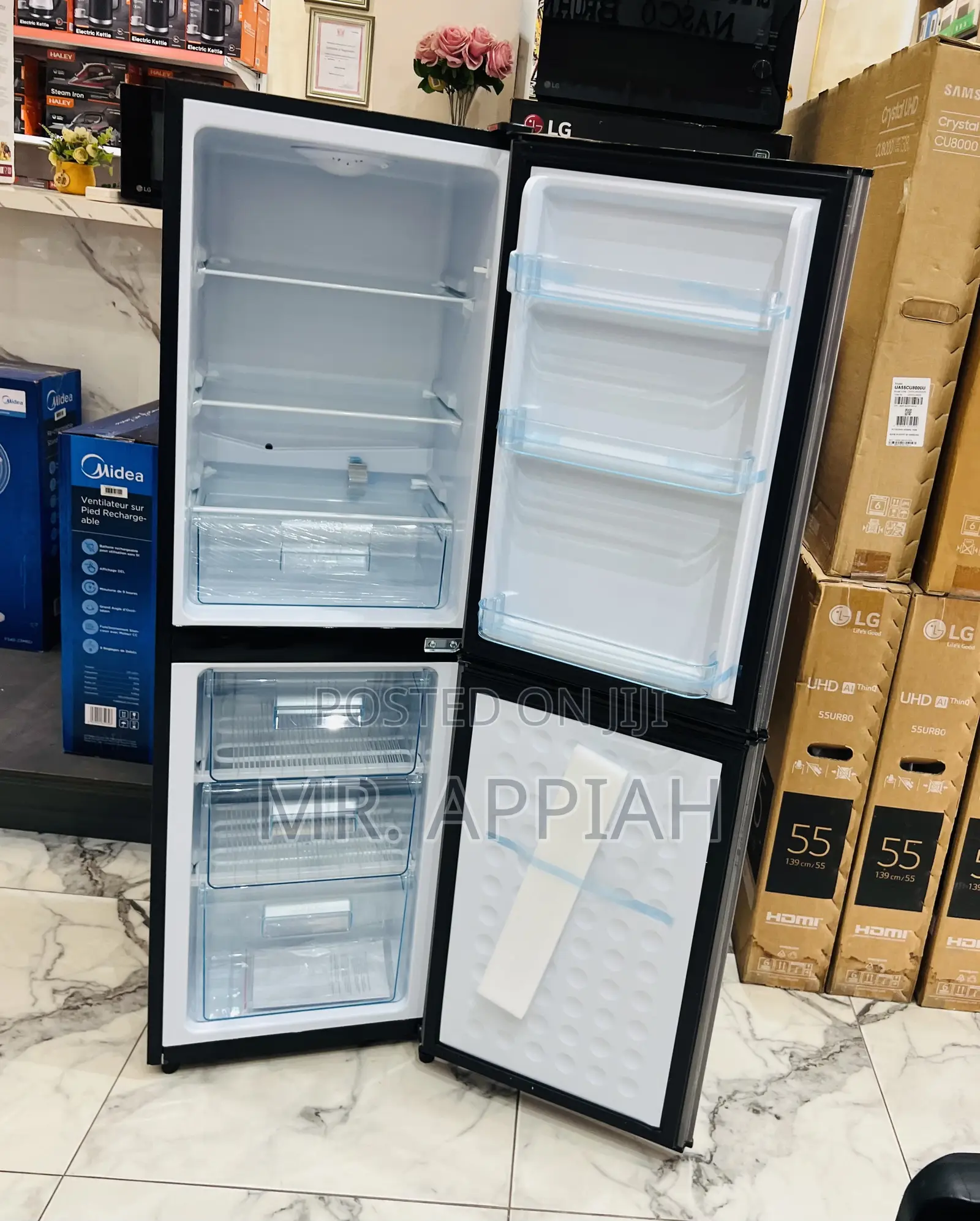 Order Authentic Nasco Nasd2-20fl Bottom Mount Freezer Fridge(Gray)