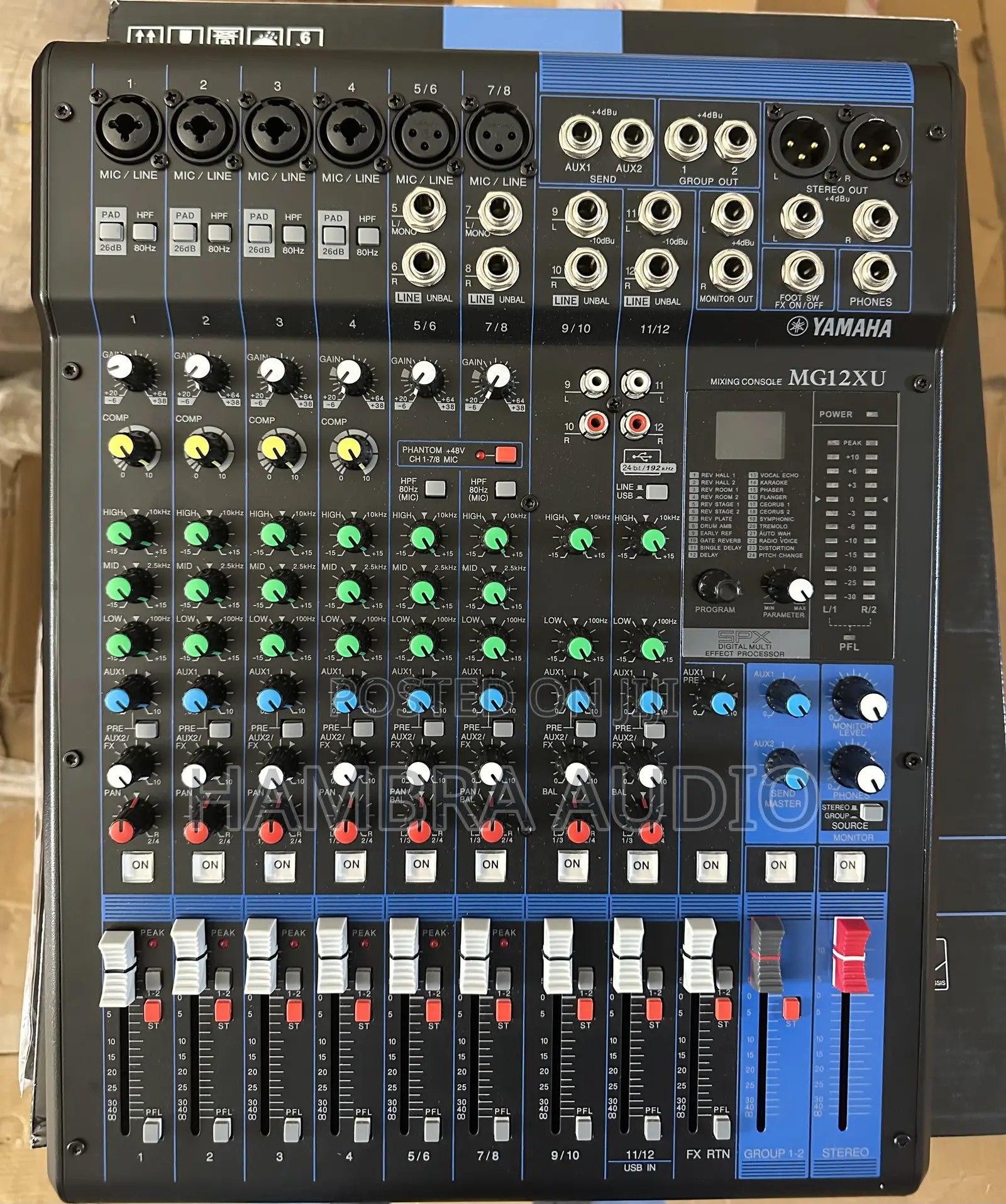 Yamaha 12 Channel Mixer Mg12xu