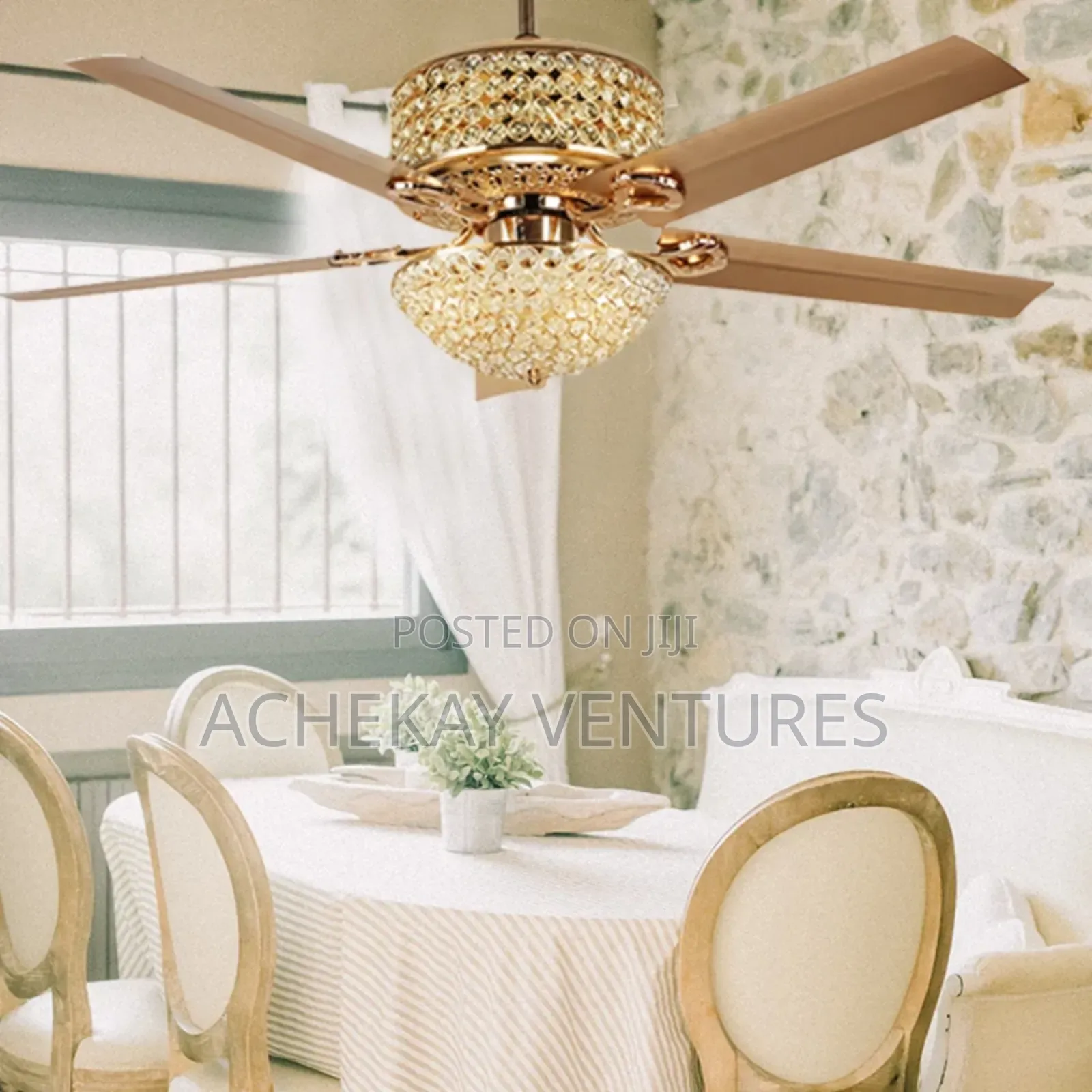 52"5 Blades Ceilings Fans Luxury Modern Ceiling