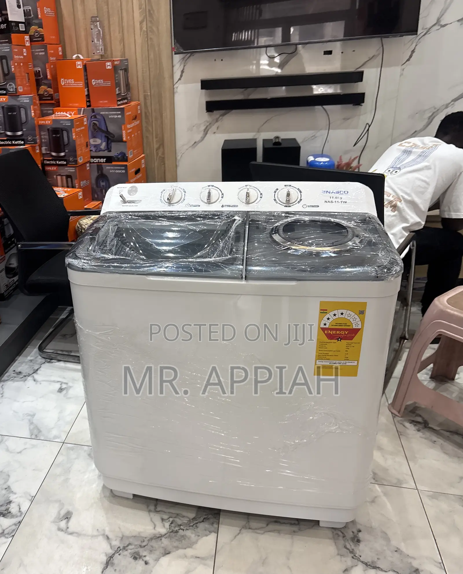 Sealed in Box Nasco 11kg Twin Tub Washing Machine(2026 Model).
