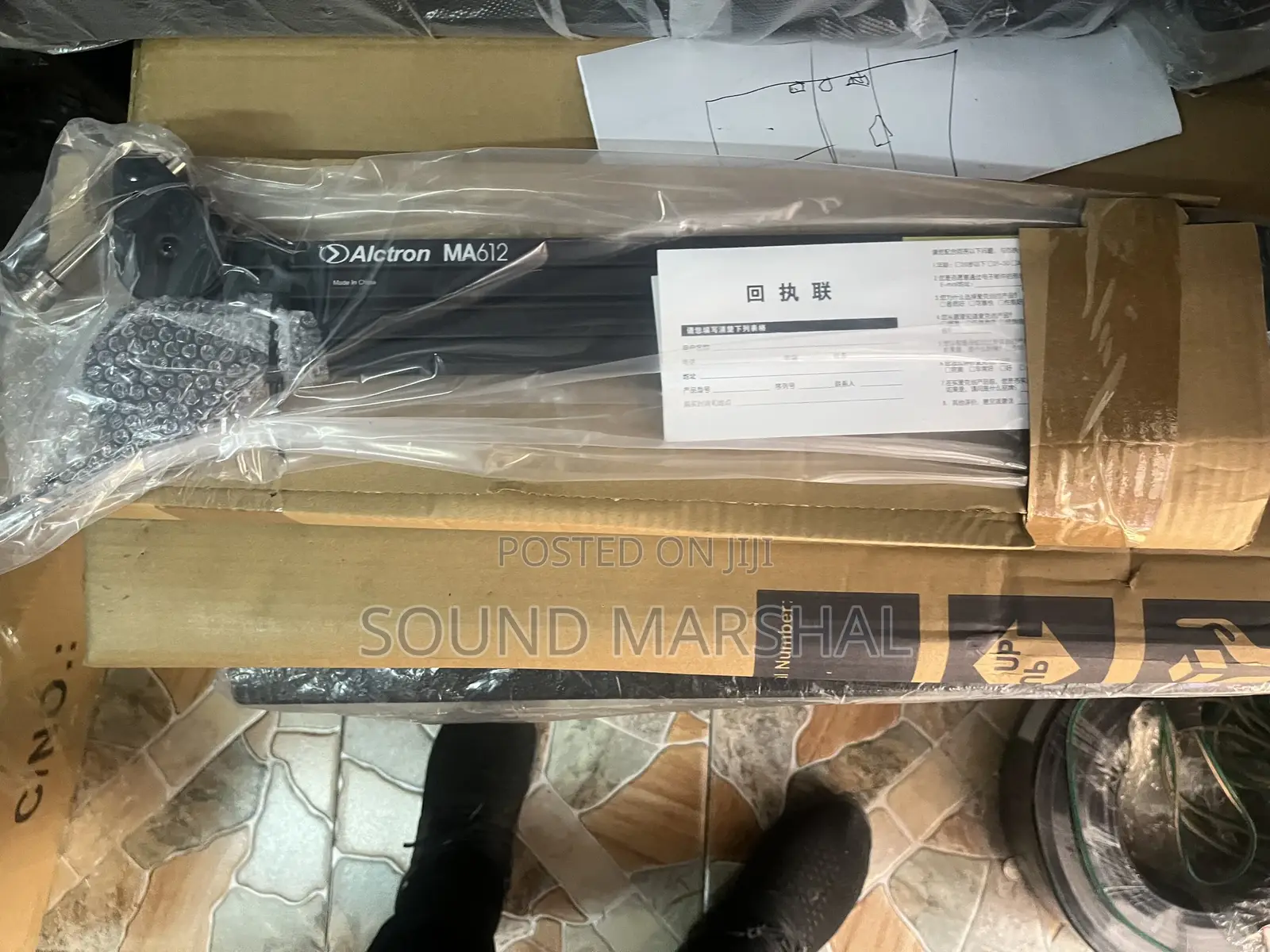 Studio Clamp Microphone Stand Alctron Ma612